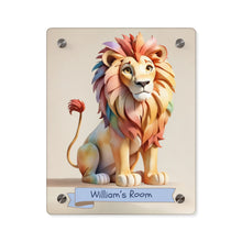 Load image into Gallery viewer, Majestic Paws: Personalized Lion Room Decor For Your Little King
