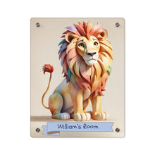 Load image into Gallery viewer, Majestic Paws: Personalized Lion Room Decor For Your Little King
