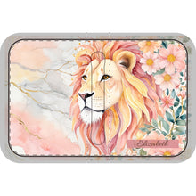 Load image into Gallery viewer, Lion of The Tribe of Judah Watercolor Bible Cover | Custom Floral Bible Cover Faux Leather | Religious Christian Gift | Cute Bible Case
