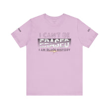 Load image into Gallery viewer, I Can&#39;t Be Erased Personalized Black History Unisex Jersey Tee
