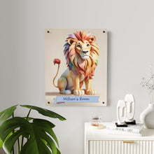 Load image into Gallery viewer, Majestic Paws: Personalized Lion Room Decor For Your Little King
