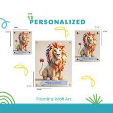 Load image into Gallery viewer, Majestic Paws: Personalized Lion Room Decor For Your Little King
