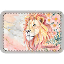 Load image into Gallery viewer, Lion of The Tribe of Judah Watercolor Bible Cover | Custom Floral Bible Cover Faux Leather | Religious Christian Gift | Cute Bible Case
