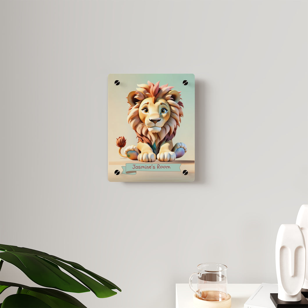 Majestic Paws: Personalized Lion Room Decor For Your Little Queen