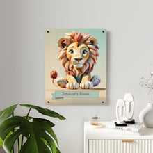 Load image into Gallery viewer, Majestic Paws: Personalized Lion Room Decor For Your Little Queen
