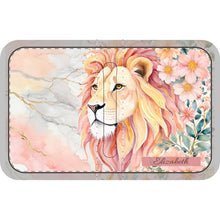 Load image into Gallery viewer, Lion of The Tribe of Judah Watercolor Bible Cover | Custom Floral Bible Cover Faux Leather | Religious Christian Gift | Cute Bible Case
