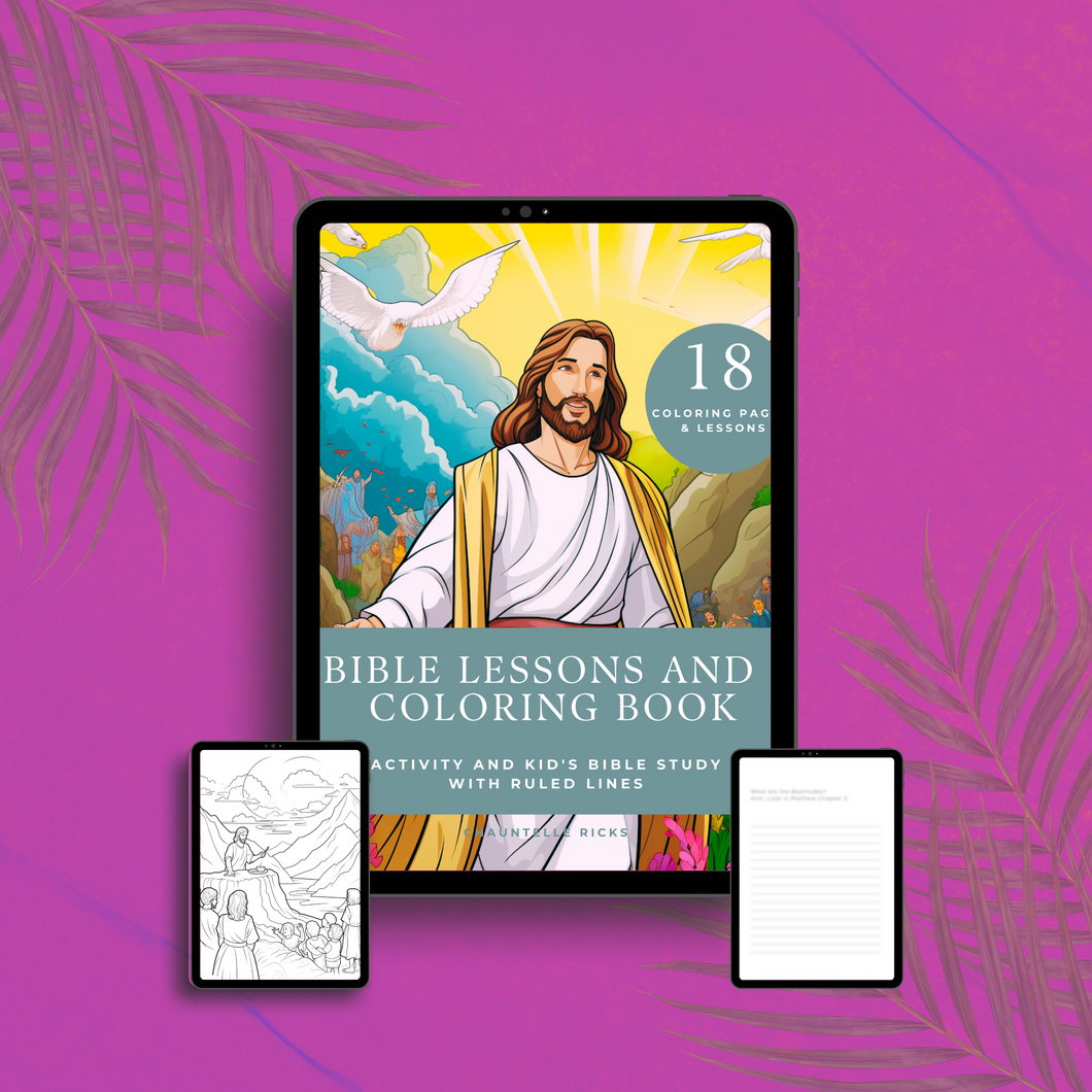 Kid's Bible Lessons and Coloring Book