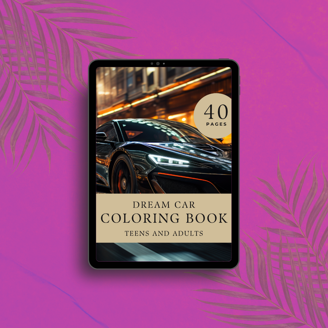 Ultimate Dream Car Coloring Book