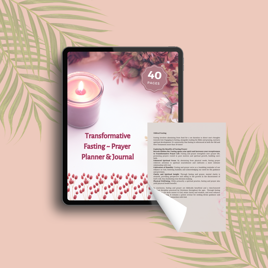 Transformative Fasting Planner & Journal (A)