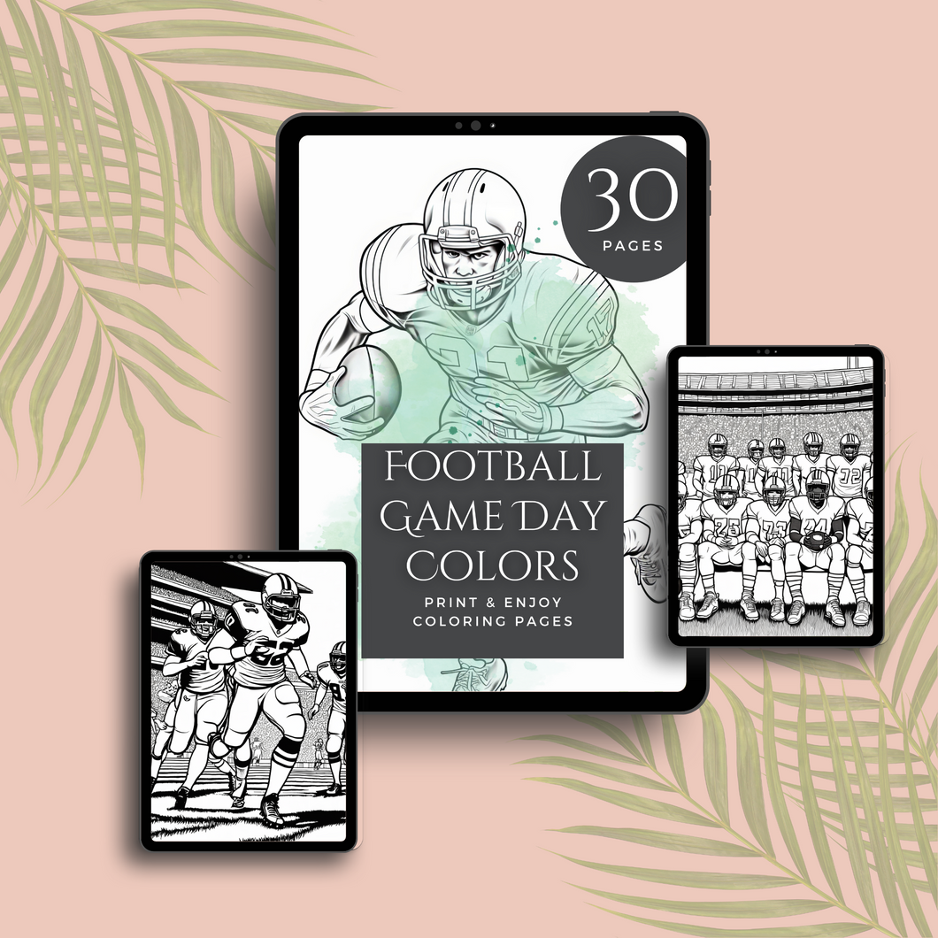 Game Day Colors: A Football Coloring Book