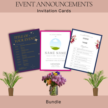 Load image into Gallery viewer, Event~Program~Invitation Bundle
