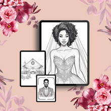 Load image into Gallery viewer, Celebrate in Color Wedding Day Coloring Book - Printable Sheets
